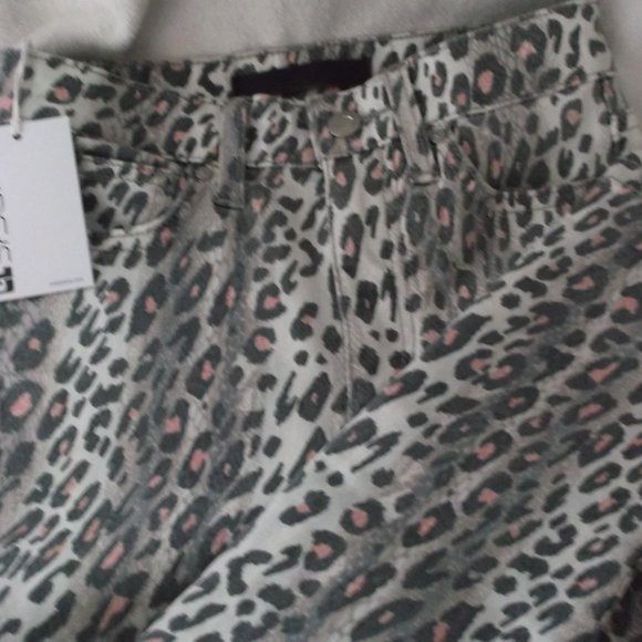 NWT - Joe's The Charlie High Rise Skinny Ankle Animal Print Jeans  Size 23 - Picture 3 of 14